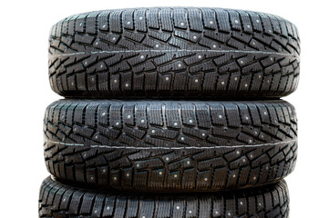 winter tires with insulated studs