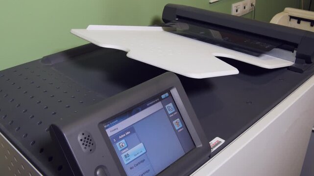 Laser imager printing CT scan x-ray film in a medical facility