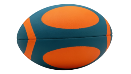 Isolated Rugby Ball Sporting Equipment for Athletic Sports Outdoors and Recreation Play