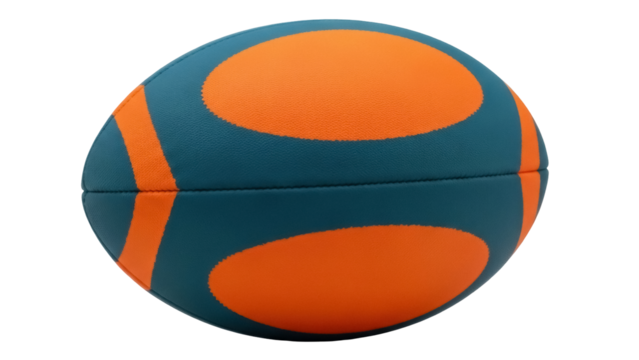 Isolated Rugby Ball Sporting Equipment for Athletic Sports Outdoors and Recreation Play - Powered by Adobe