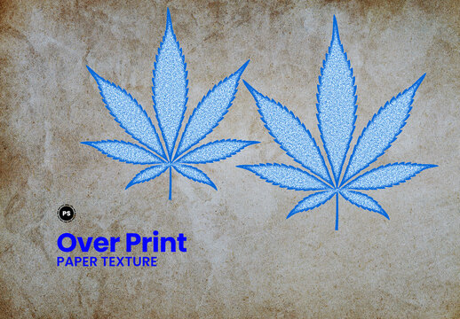 Over Print Paper Texture Photo Effect