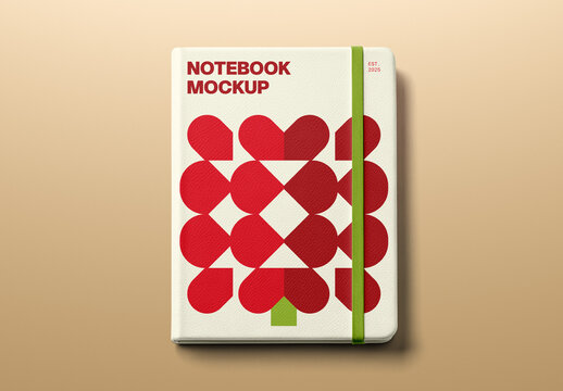 View From Above Notebook Mockup
