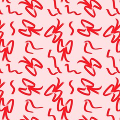 Cute Doodle Bow Pattern Seamless