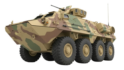 Isolated Armored Fighting Vehicle, also known as military vehicle, army equipment, vehicle
