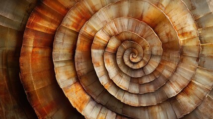 Spiral shell detail, rich colors