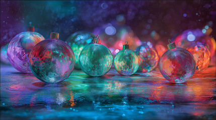 abstract background with colorful bubbles