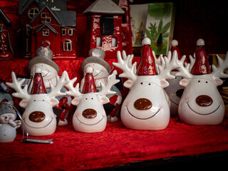 Ceramic Christmas figurines from German Christmas markets