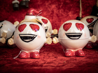 Ceramic Christmas figurines from German Christmas markets