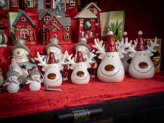 Ceramic Christmas figurines from German Christmas markets