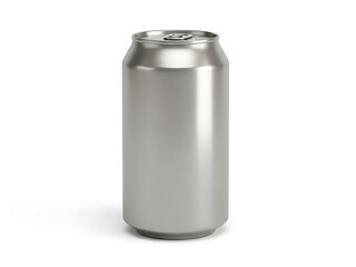 Silver Aluminum Soda Can