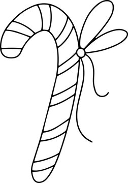 christmas candy cane vector
