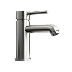 Sleek modern chrome kitchen faucet