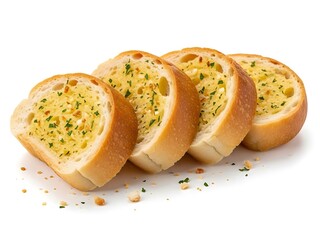 Slices of Garlic Bread with Herbs