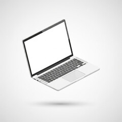 laptop isolated on white background
