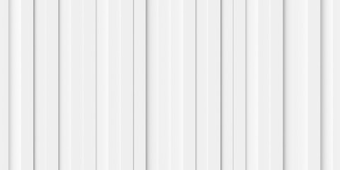 Offset vertical white wide lines or boxes geometry background wallpaper banner, flat lay top view from above