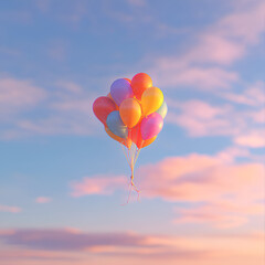 Obraz premium balloons in the sky