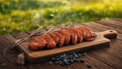 Cooked meat with golden-brown crust, focusing on preparation methods, food safety considerations