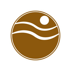 minimalist letter o design illustration