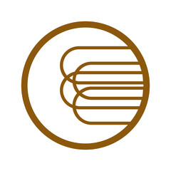 minimalist letter o design illustration