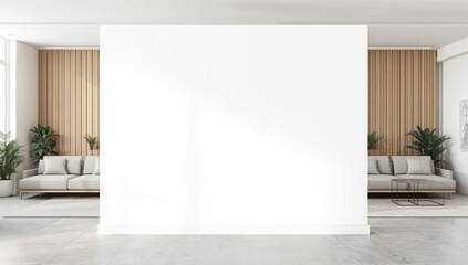 Modern open-plan office with white walls, wooden furniture, and computer desks supporting teamwork and productivity