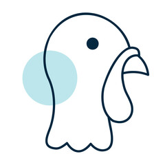Turkey Head Minimal Flat Line Icon