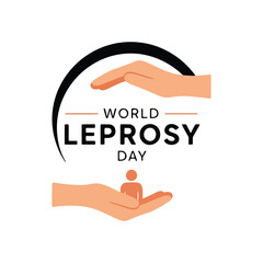 World Leprosy Day Protection and Care Illustration