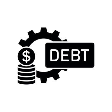 Icon a Debt Management, isolated against a clean background.