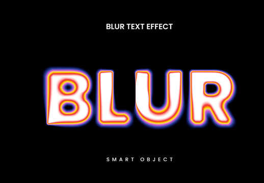 Gradient Blur Text Effect