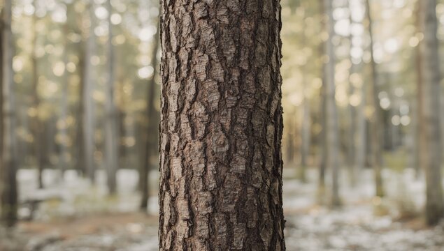 Close-up of pine bark surface for nature-themed design backgrounds
