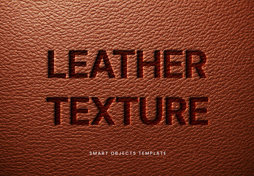 Realistic Leather Texture Text Effect
