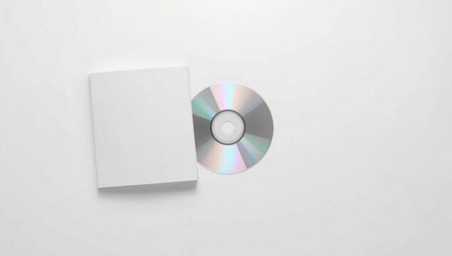 Hard drive and an empty label slot placed on a white surface, focusing on data management tools