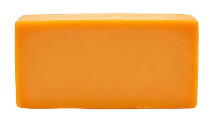Isolated block of cheese, cheddar ingredient for cooking meals, dairy food preparation