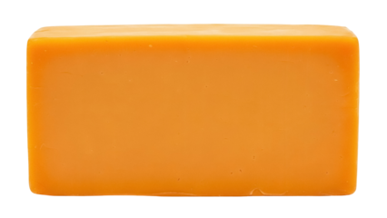 Isolated block of cheese, cheddar ingredient for cooking meals, dairy food preparation