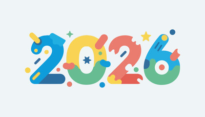 Colorful alphabet new years 2026 fridge magnets for children learning letters and words