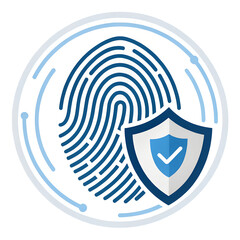 vector fingerprint icon