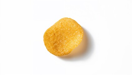 Potato chips snack displayed on transparent backdrop, ideal for packaging and advertising