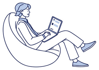 Professional Using AI Productivity Assistant