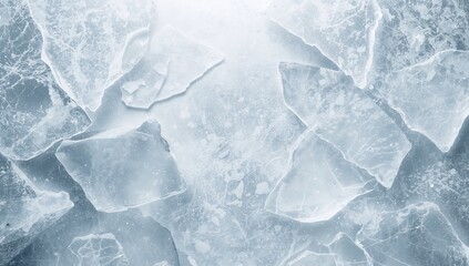 Obraz premium Cracked ice texture collage serving as a backdrop for banners or backdrops, highlighting surface resilience and visual complexity