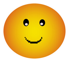Fototapeta premium pixelm style smile icon