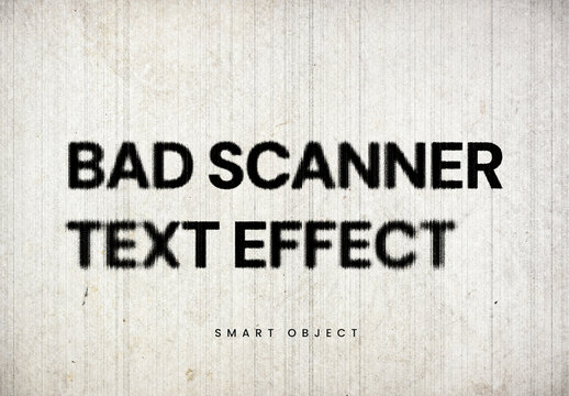 Bad Scanner Text Effect