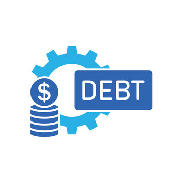 Icon a Debt Management, isolated against a clean background.