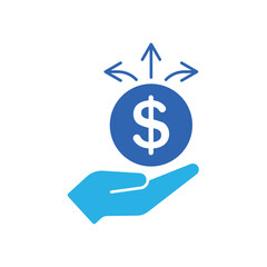 Obraz premium Icon a Financial Decision, isolated against a clean background.