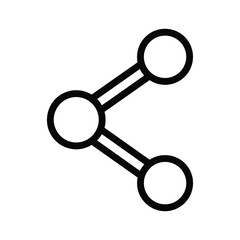 Molecule Structure Icon Simple Vector Illustration