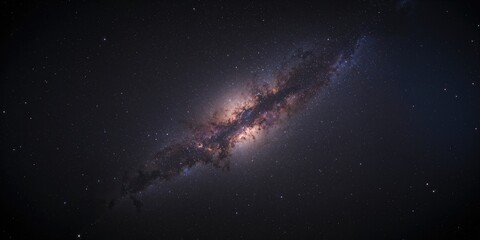 Black star-filled sky backdrop featuring abstract design elements for space-related displays