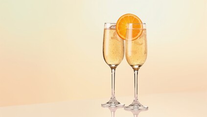 Celebratory mimosa toast with champagne and orange juice, marking National Mimosa Day, May 16