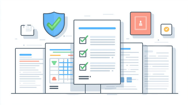 ESG開示・監査（CSRD/保証/監査）の図解テンプレート（文字なし・コピー用余白）