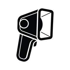 Camera Icon Black White Illustration
