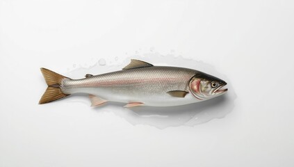Raw salmon cutlet prepared for cooking, highlighting processing and preservation in seafood logistics
