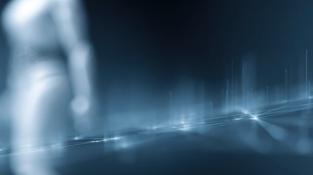 technology AI data analysis tool background with smart assistant - Powered by Adobe