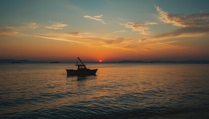 Evening at the seaside with boats, water, and sky, illustrating a summer travel setting for landscape photography